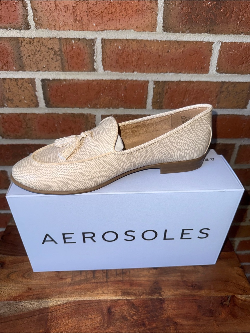 AEROSOLES Wurster Stone Lizard Embossed Faux Leather